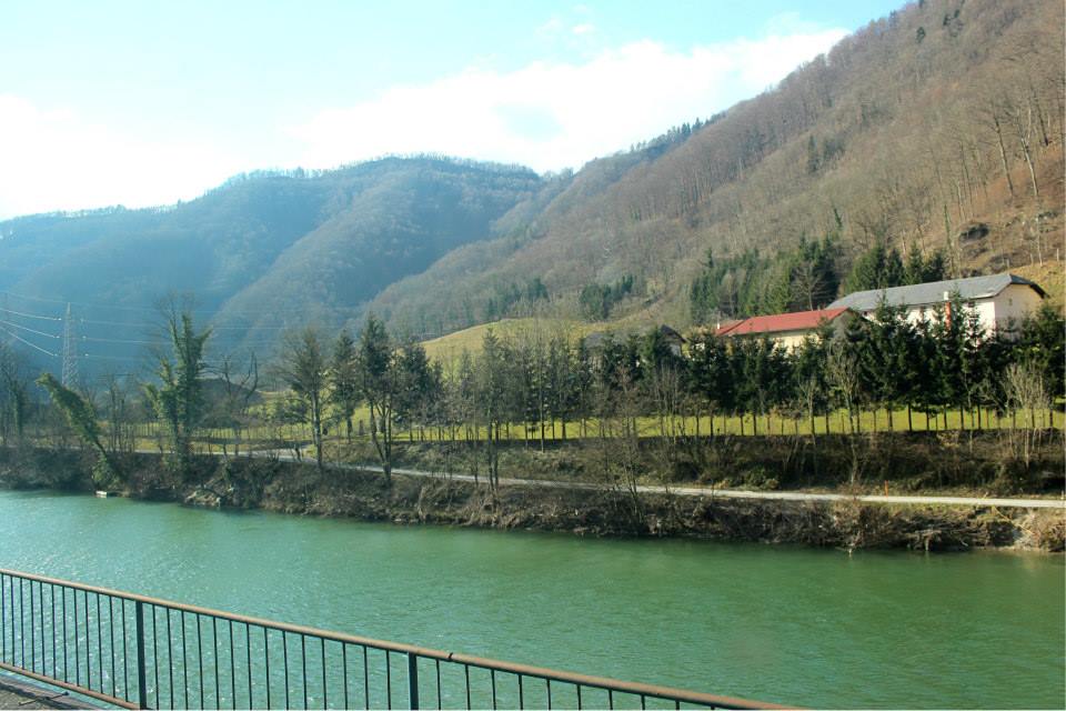 views of the train from ljubljana to zagreb
