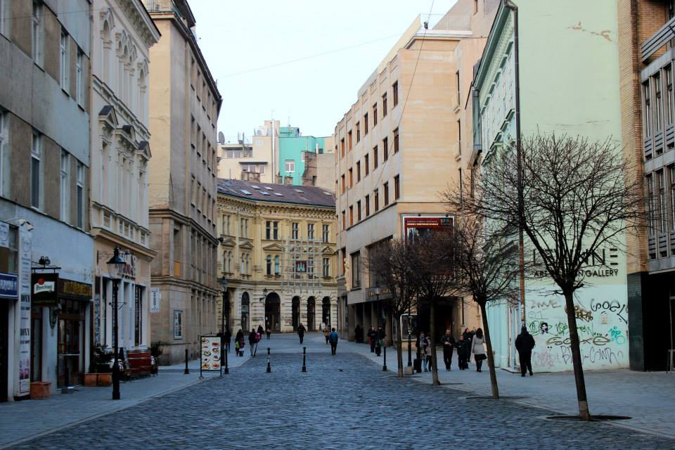 Bratislava's old town street
